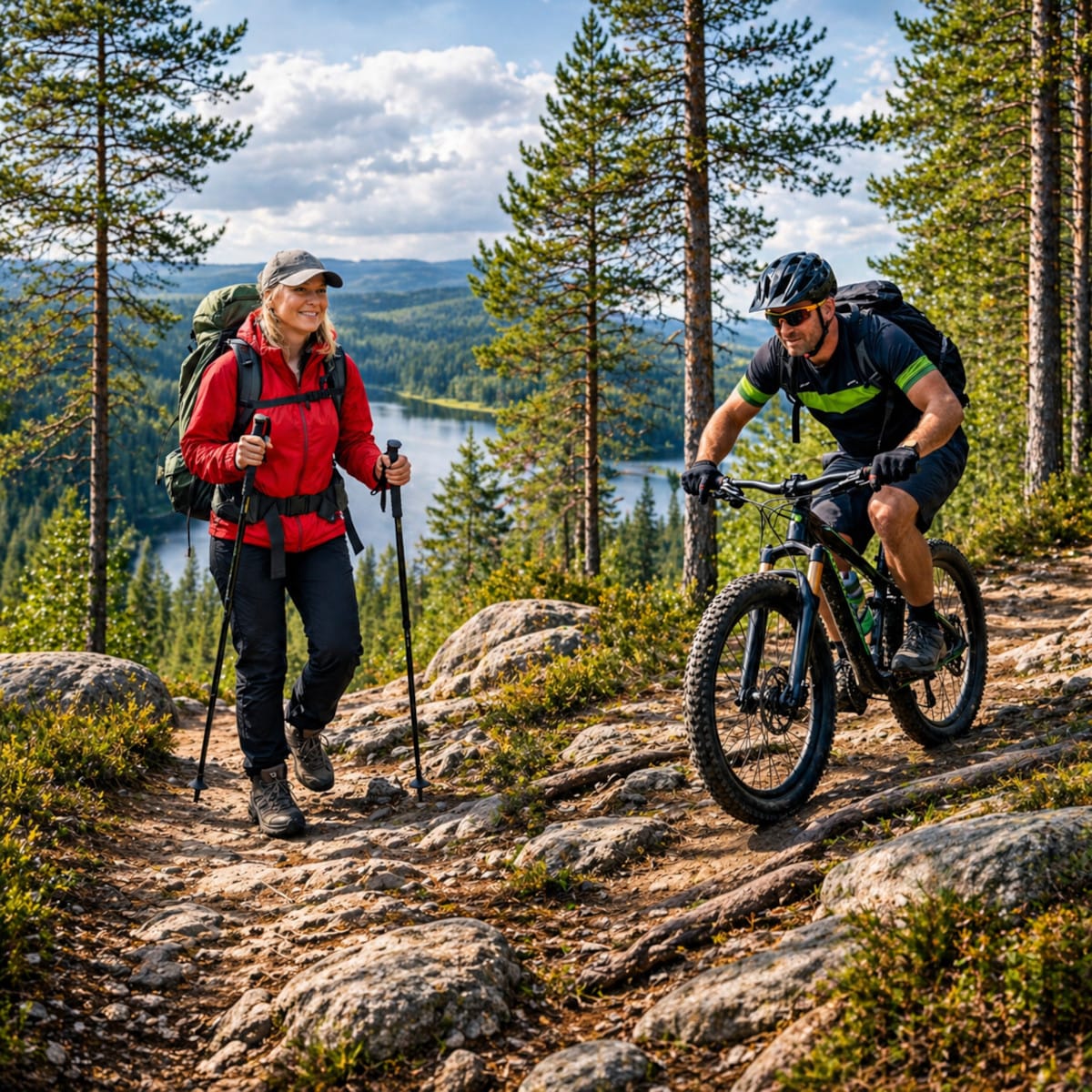 Kesä aktiviteetti Salla patikointi & maastopyöräily
